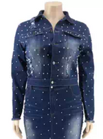 Load image into Gallery viewer, •Jean Pearl• Jacket
